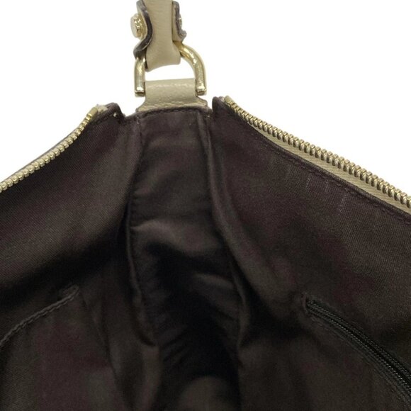 GUCCI GG Pattern, Abbey Beige Dark Brown Cream Jacquard Leather 438-090125 - Picture 12 of 14